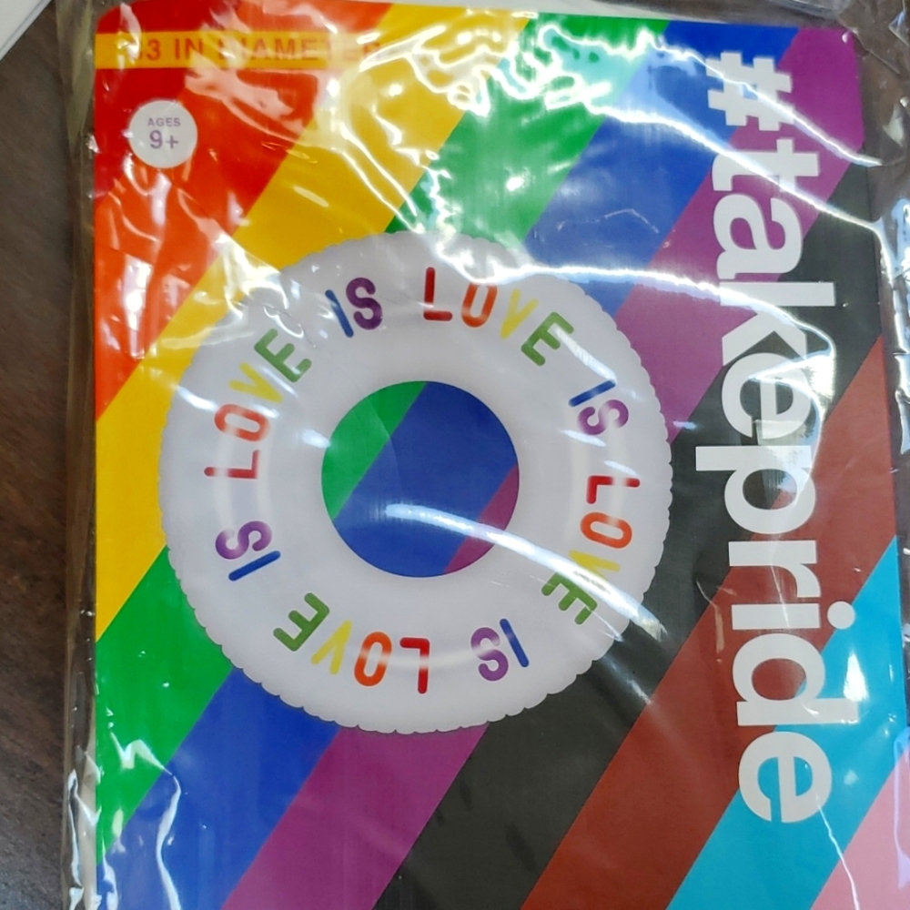 New! #Takepride Love is Love Pride Pool Float Inflatable 33”